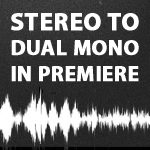 Stereo Dual Mono in Premiere
