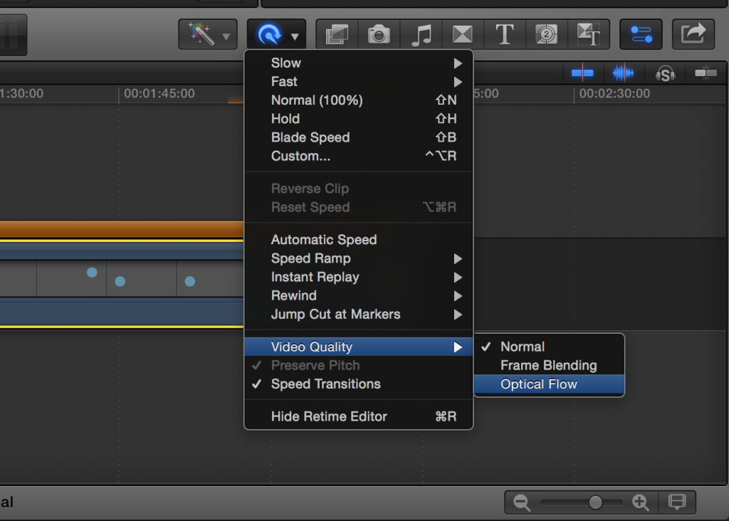 Optical Flow in FCPX
