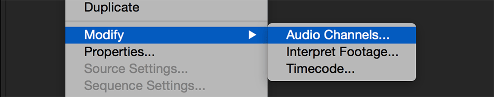 Adobe Premiere Pro: Converting Stereo Tracks to Dual Mono