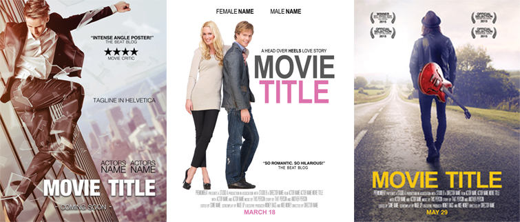 Freebie: Movie Marketing Pack - Demo Movie Template Posters