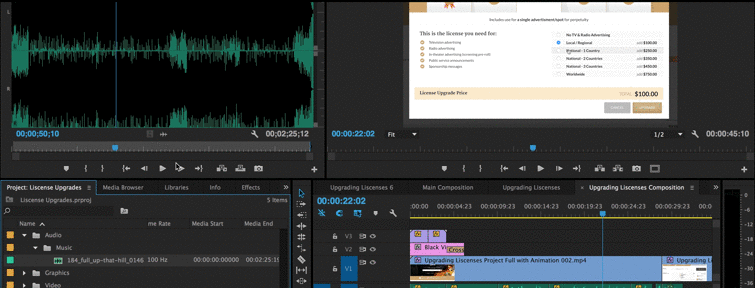 How to Replace Watermarked Audio Tracks in Premiere Pro: Open the song