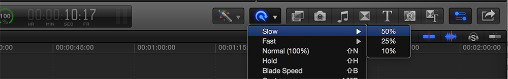 Slow Down the Action With Optical Flow in Final Cut Pro X: Change Speed