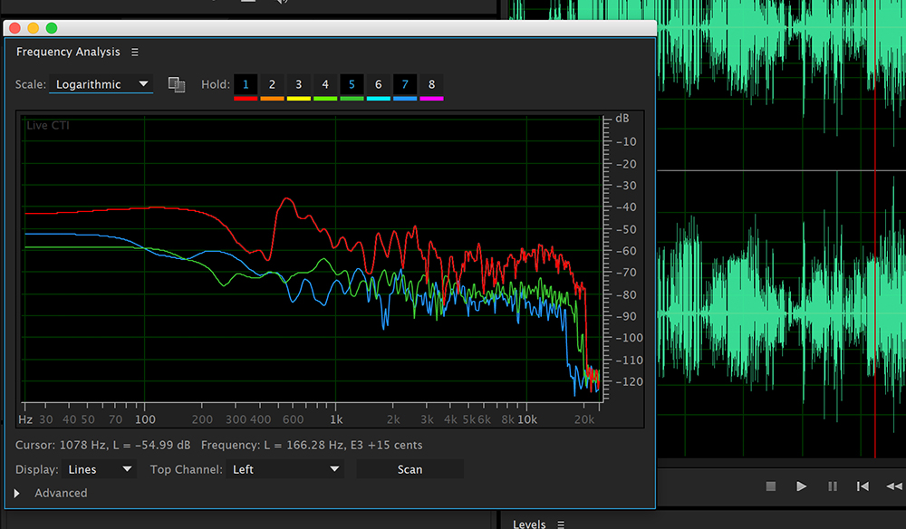 5 Tips for Cleaning Up Audio in Audition: Frequency Analysis Logarithmic