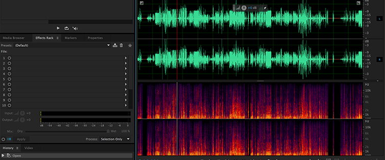 5 Tips for Cleaning Up Audio in Audition: Spectral Frequency Display Divider
