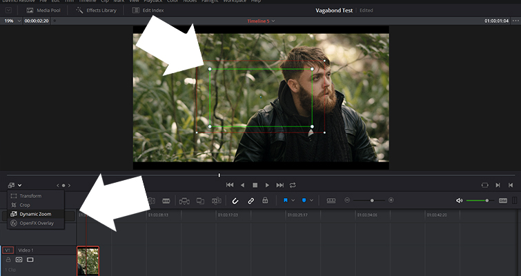 Get to Know The Dynamic Zoom Tool In Resolve 14