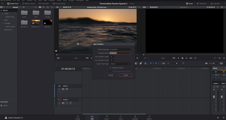 DaVinci Resolve 15 Video Crash Course — The Edit Page